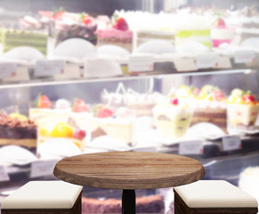 Table Top And Blur Interior Background