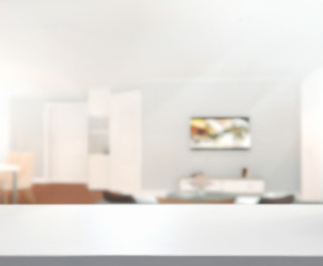 Table Top And Blur Office Background