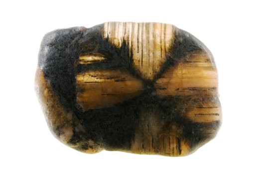 Chiastolite, howdenit, semi-precious stone.