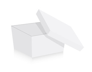 White Gift Box Vector