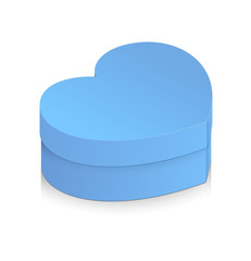 Valentine Heart Gift Box Vector