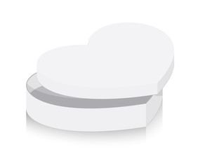 White Heart Gift Box