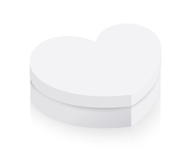 White Heart Gift Box