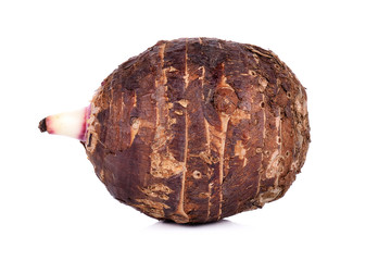 Taro isolated on white background