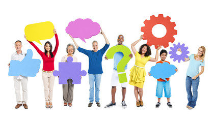 Diverse Diversity Ethnic Ethnicity Unity Icon Symbol Concept