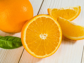 Oranges cut set