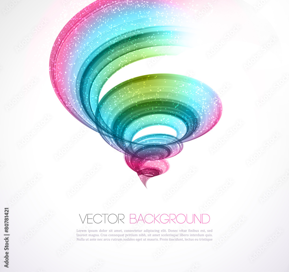 Poster abstract twist line background. template brochure design