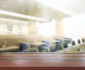Table Top And Blur Interior Background