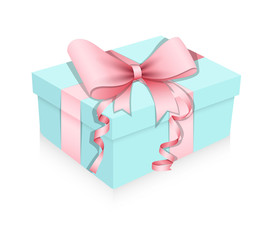 Birthday Gift Box Vector Illustration