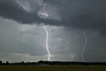 Lightning strike in Sweden
