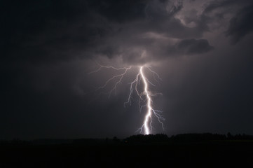 Lightning strike in Sweden