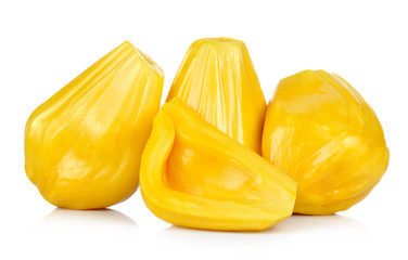 Ripe Jackfruit isolated on white background