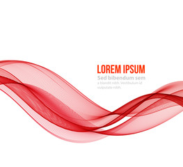 Abstract curved lines background. Template brochure design