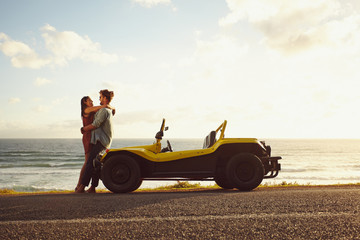 Romantic road trip in nature