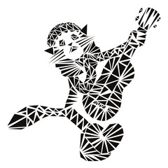 Кот сгитарой