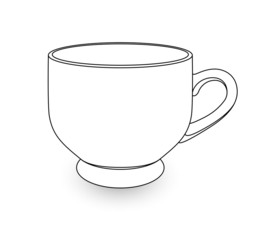 Tea Cup Drawing