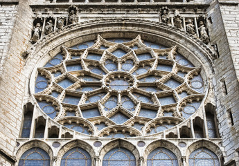 rose window of Chartres cathedral, France