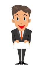 ビジネスマン　名刺