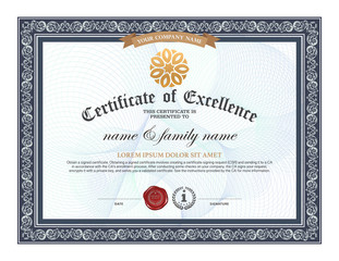 Certificate design template