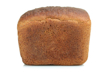 black bread brick isolated