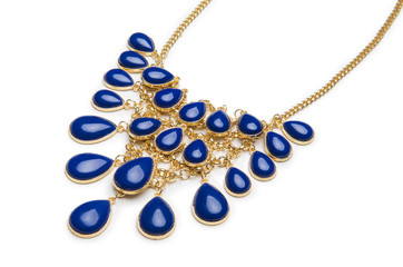 Nice necklace isolated on the white