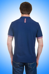 Fototapeta premium Male t-shirt isolated on the white background