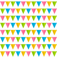 Seamless pattern with party flags
