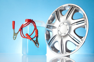 car care accessories including windshield washer fluid 