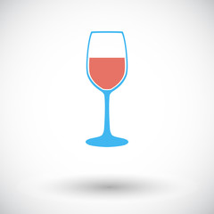 Wine flat icon