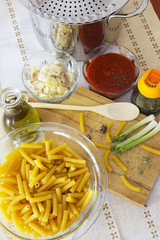 Italian ingredients.