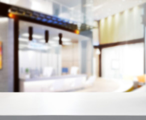 Table Top And Blur Office of Background