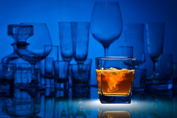 whiskey with ice