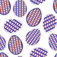Obraz premium Seamless pattern with Easter eggs