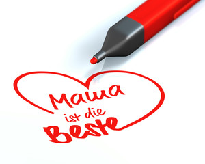 Mama ist die Beste - Marker