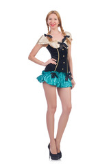 Woman in fashion clothing concept