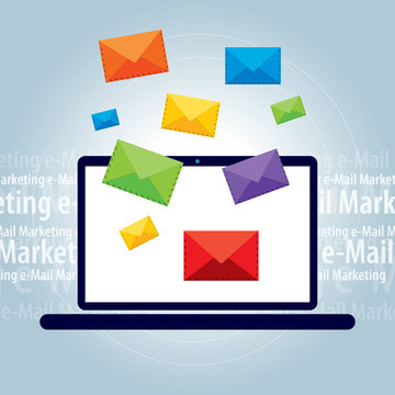 Sending or receiving e-mail marketing in computer