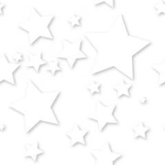 White star background with shadows