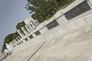 Obraz premium National World War Two memorial, National Mall, Washington DC