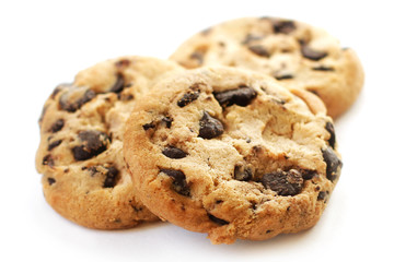 Chocolate cookies close-up