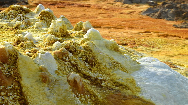 Saltwater Lake, Dallol, Danakil Desert, Ethiopia, Africa