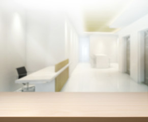 Table Top And Blur Office of Background