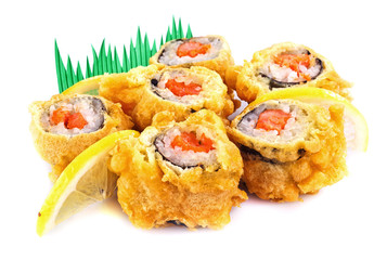sushi roll fried in tempura batter