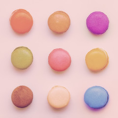 Colorful macaroons