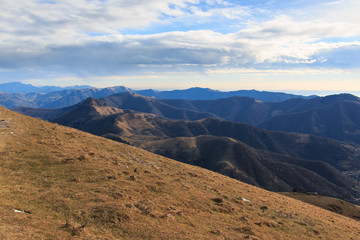 Naklejka premium panorama dal monte Generoso