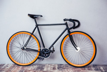 Closeup image of a bicycle