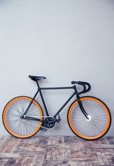 Fototapeta na wymiar Closeup image of a bicycle