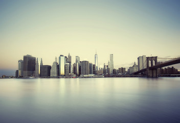 Fototapeta na wymiar New York City sunrise