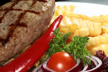 cutlet with potatoes
