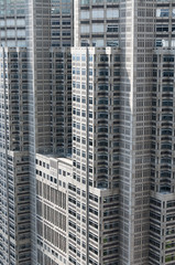 Fototapeta na wymiar Skyscrapers in Shinjuku region of Tokyo, Japan