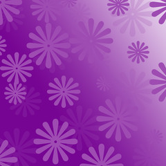 Naklejka na ściany i meble flower pattern on purple